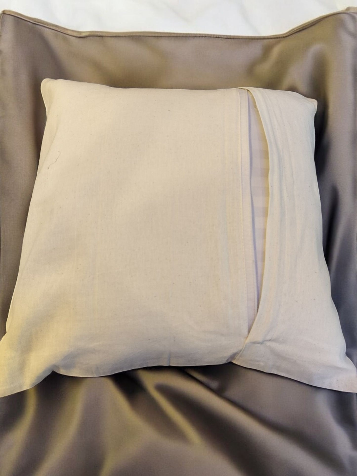 Silk Patchwork Cushion Cover Set of 2