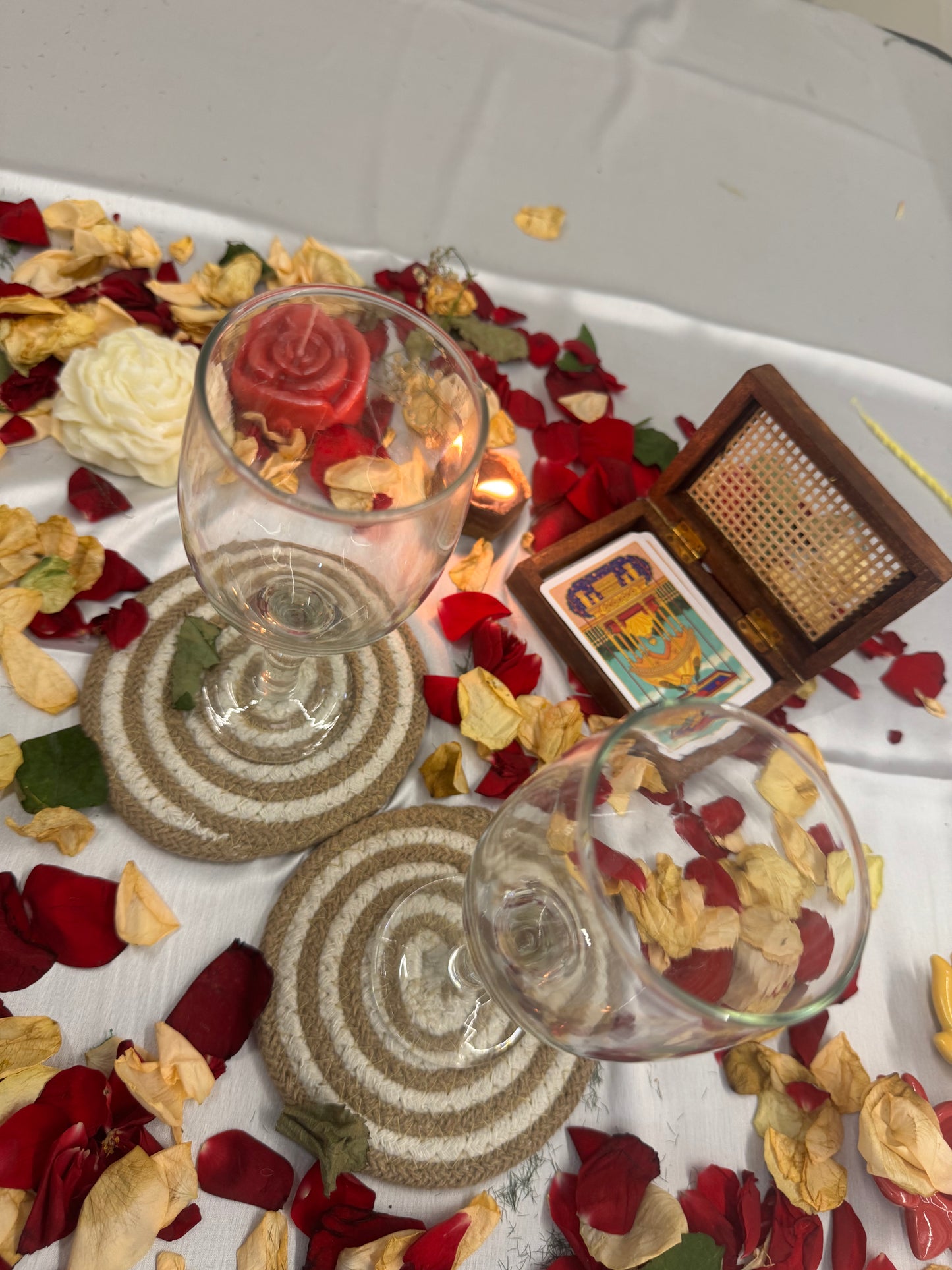 Spiral Jute Decorative Coasters Set of 4