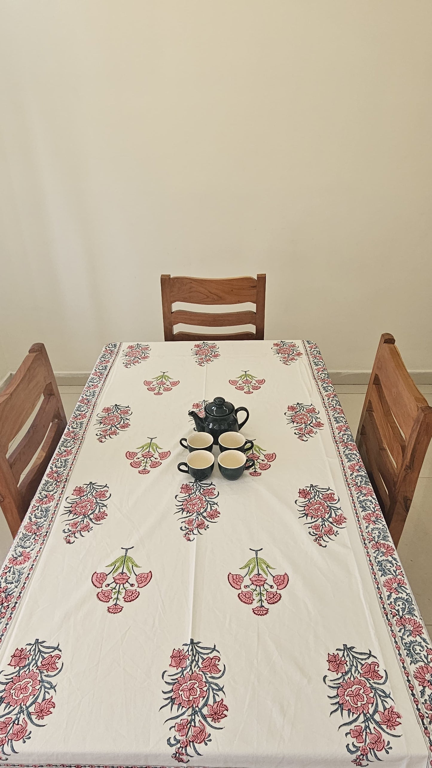 Handblock Canvas Table Cover