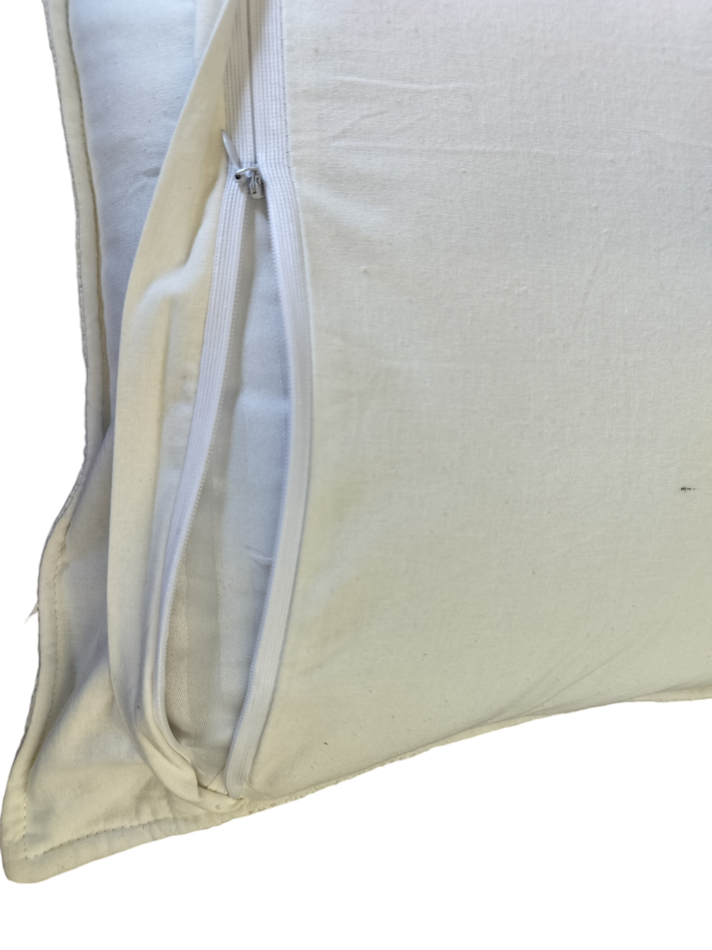 Jute Cushion Cover Set of 2 (Blue and White)