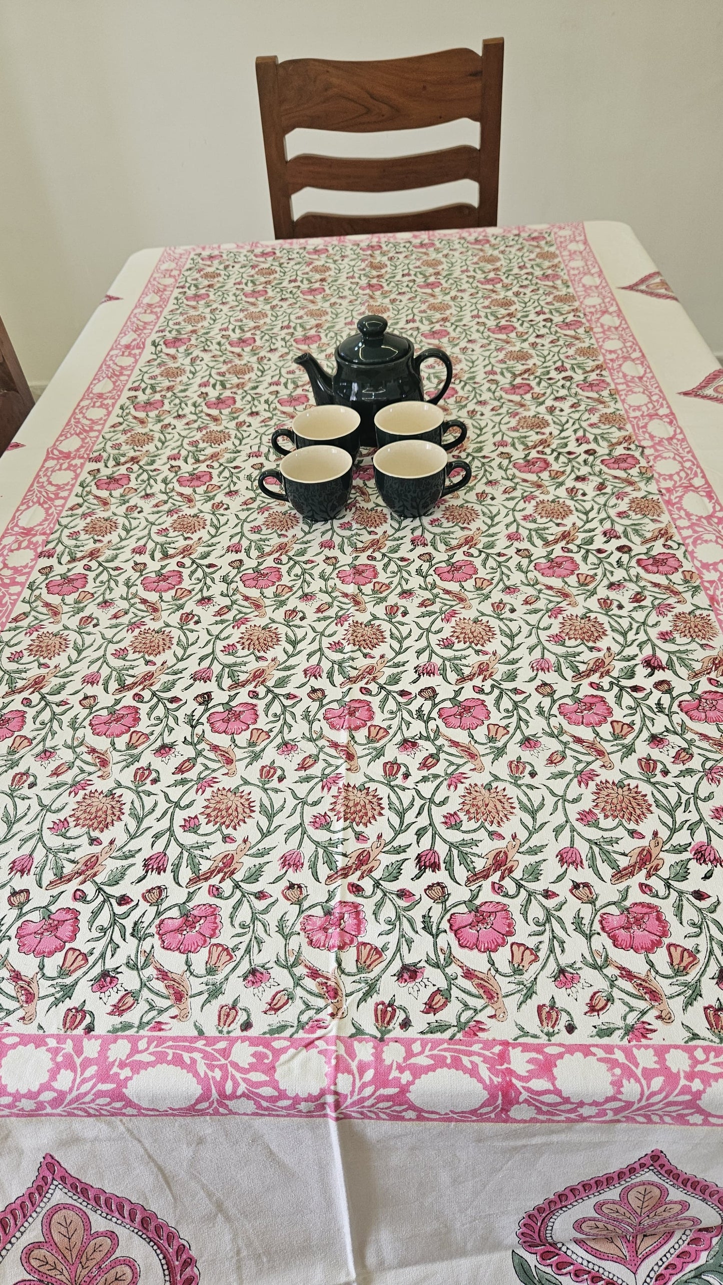 Handblock Canvas Table Cover
