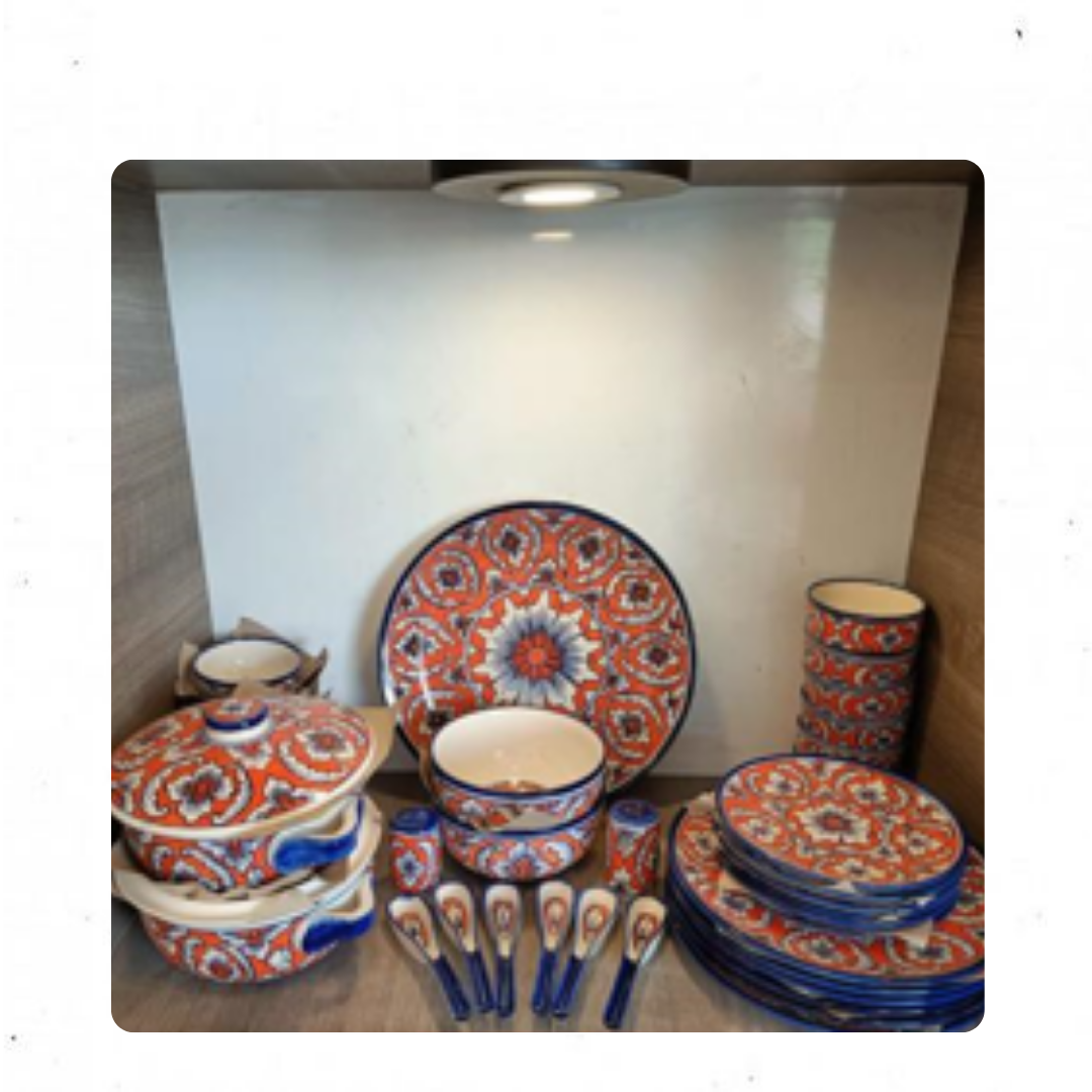 Brown Dinner Set