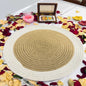 White Thick Border Jute Table Placemat (Pack of 2) – Eco-Friendly and Stylish