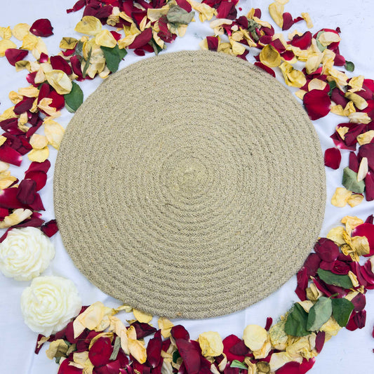 Rope Pattern Jute Table Placemat (Pack of 2) – Eco-Friendly and Stylish