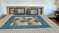 Leaf Design Double Bedsheet with 2 Pillow Cover