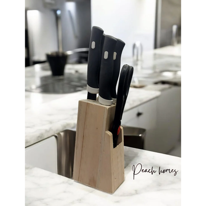Wooden Knife Set (Set of 6 pcs) – High-Quality Stainless Steel Blades