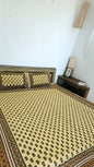 Light Yellow Double Bedsheet with 2 Pillow Cover