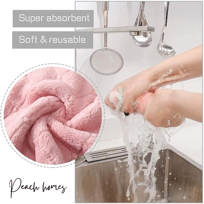 Reusable Microfiber Multicolour Napkin Set of 12 – Ultra-Soft, Highly Absorbent, Quick-Drying, Eco-Friendly