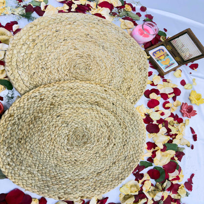 Pure Jute Pattern Table Placemat (Pack of 2) – Eco-Friendly and Stylish