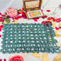 Blue Rectangle Sabai Grass Table Placemat – Eco-Friendly Sapphire Blue Dining Table Mat