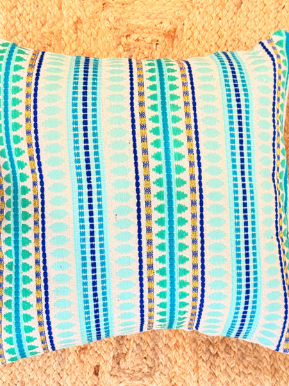 Jacquard Blue Cotton Cushion Covers –  Elegant Decorative Pillow Covers
