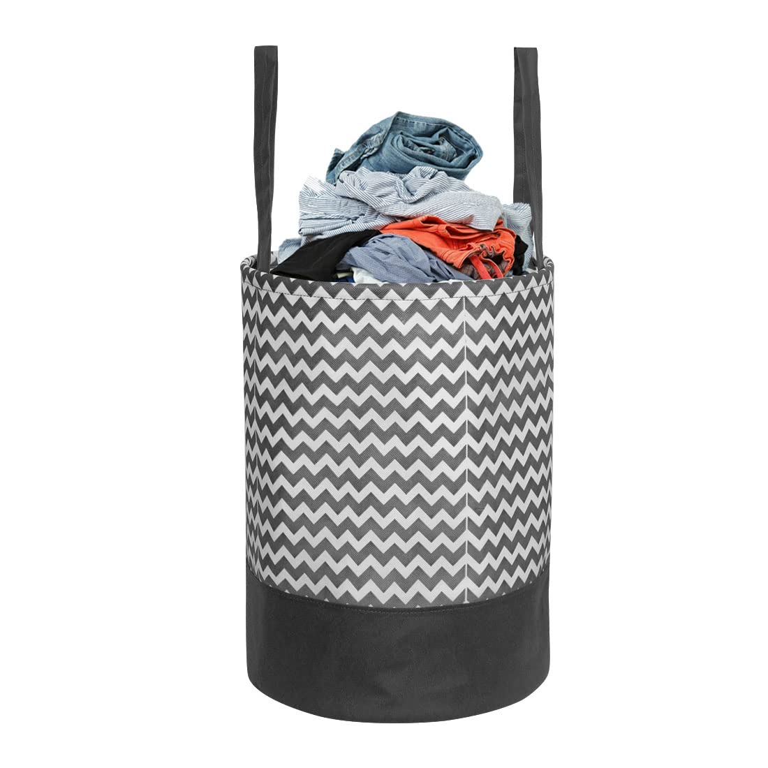 Laundry Bag White and Black (45 Ltr) – Stylish, Collapsible, and Durable Laundry Storage Solution