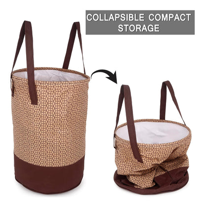 Laundry Bag Brown (45 Ltr) – Spacious, Collapsible, Waterproof Laundry Storage Solution