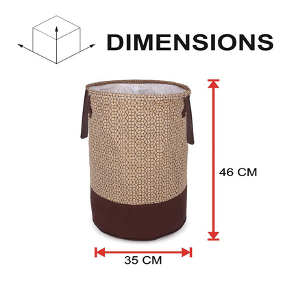 Laundry Bag Brown (45 Ltr) – Spacious, Collapsible, Waterproof Laundry Storage Solution