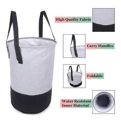 Grey Laundry Bag (45 Ltr) – Collapsible, Durable, and Spacious Laundry Storage