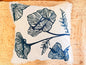 Blue Embroidery Frill Cushion Cover – Handcrafted Decorative Pillow Cover with Elegant FrillsBlue