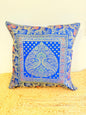 Blue Banarasi Silk Festive Cushion Cover – Luxurious Decorative Pillow Cover for Festive Décor (Copy)