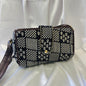 Black & White Patchwork Handblock Sling Bag