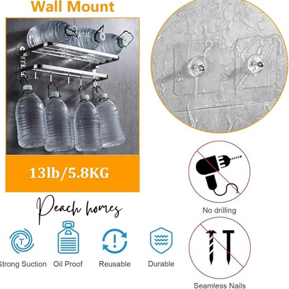 Adhesive Wall Hooks Set of 10