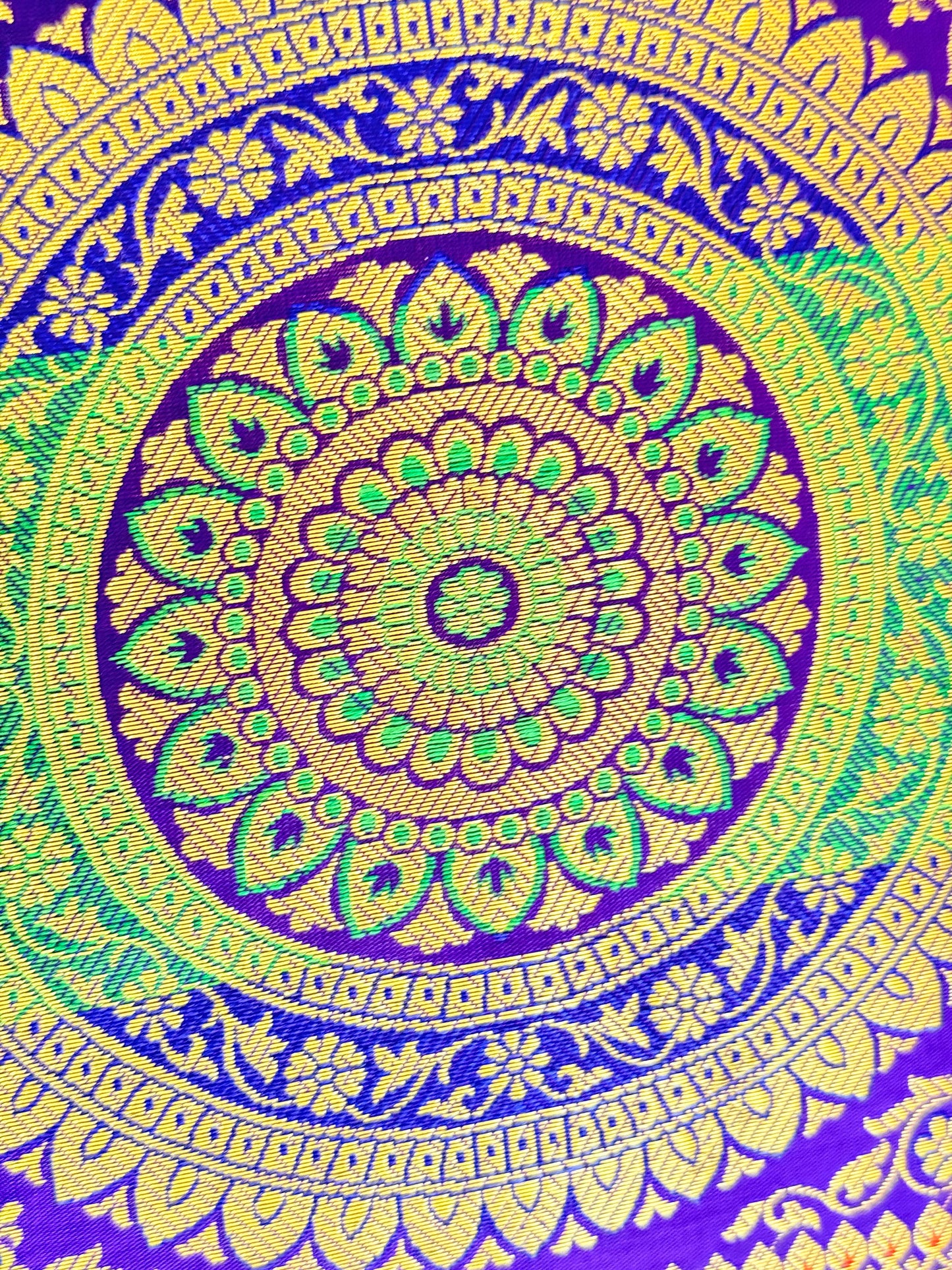 Indigo Blue Festive Banarasi Silk Cushion Cover – Luxurious Accent for Elegant Home Décor