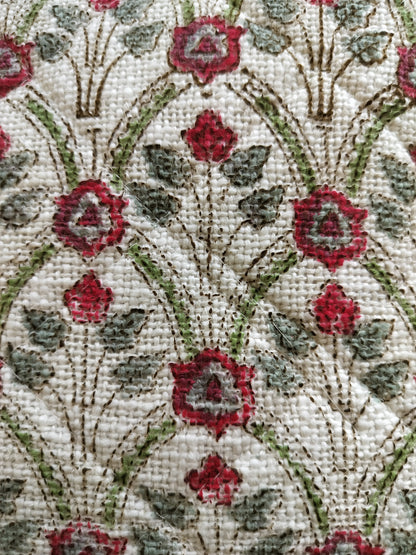 Green and Cream Jute Cushion Covers – Set of 2