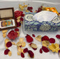 Handblock Tissue Box, Blue Floral