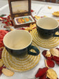 Round Decorative  Jute Coaster for Dining Set of Four