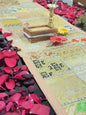 Beige Kambadiya Patchwork Rajasthani Table Runner