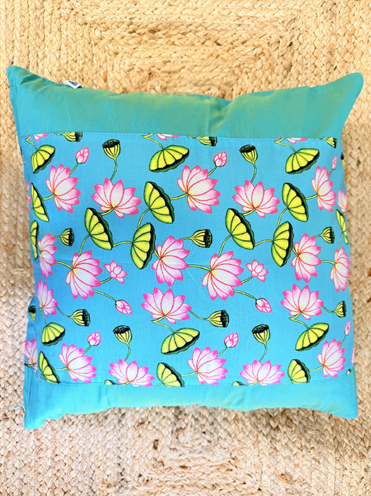Luxury Green Silk Cushion Cover – Festive Decorative Home Decor for Elegant Living Spaces