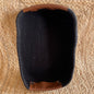 Jute Long Rectangle Storage Organizer Basket- Black
