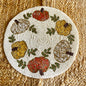 Multicolor Pumpkin Handcrafted Beaded Placemat – 14-inch Round Fall Table Decor
