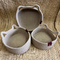 Jute Storage Baskets Multi-Purpose Organizer – Jute/Beige (Set of 3: Small, Medium, Large)