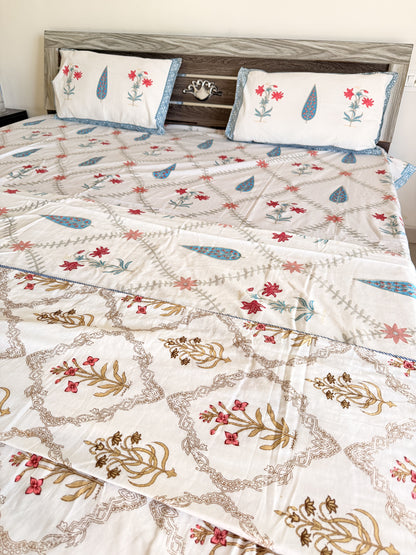 Pastel Blue Double Cotton Dohar