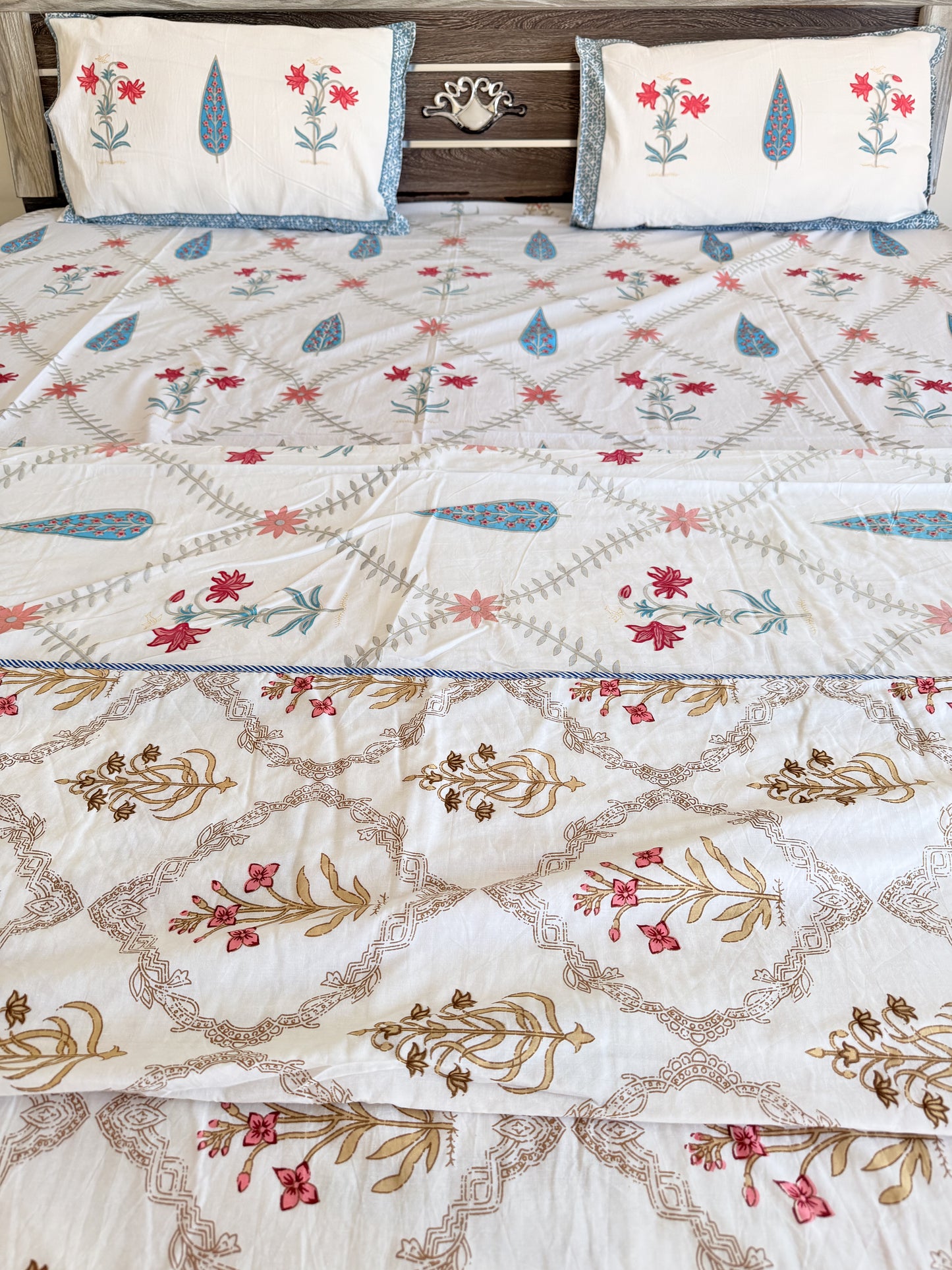 Pastel Blue Double Cotton Dohar