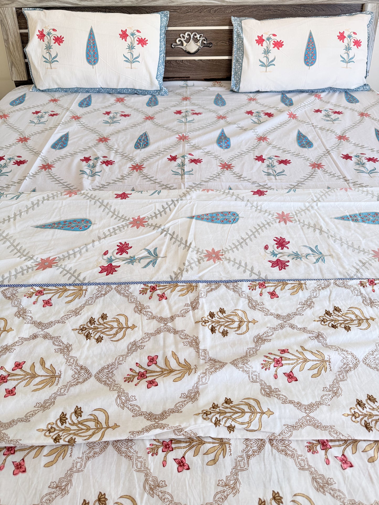 Pastel Blue Double Cotton Dohar