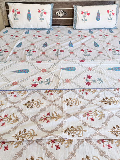 Pastel Blue Double Cotton Dohar