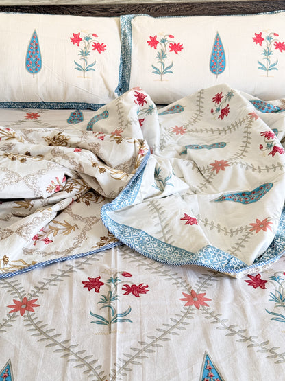Pastel Blue Double Cotton Dohar