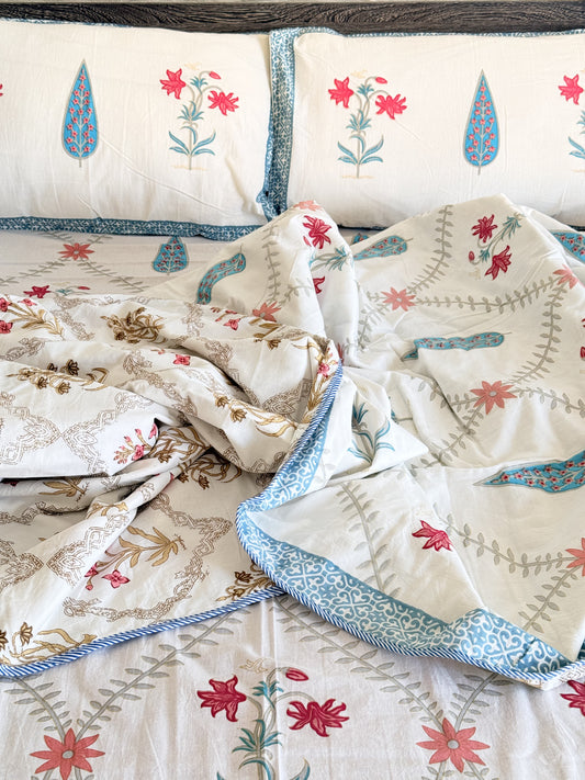 Pastel Blue Double Cotton Dohar