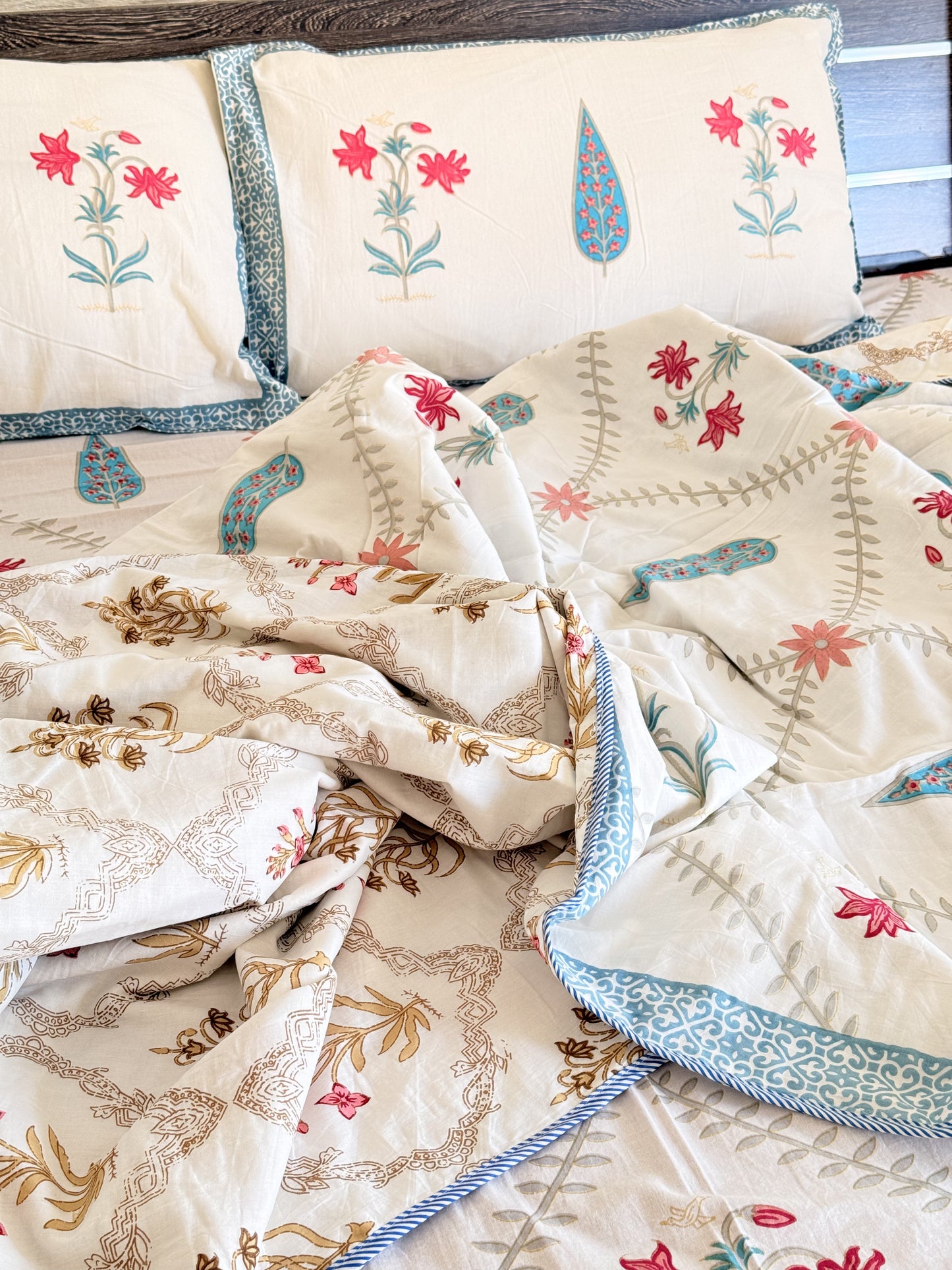 Pastel Blue Double Cotton Dohar