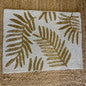 Golden Leaf Glass Beaded Table Placemat
