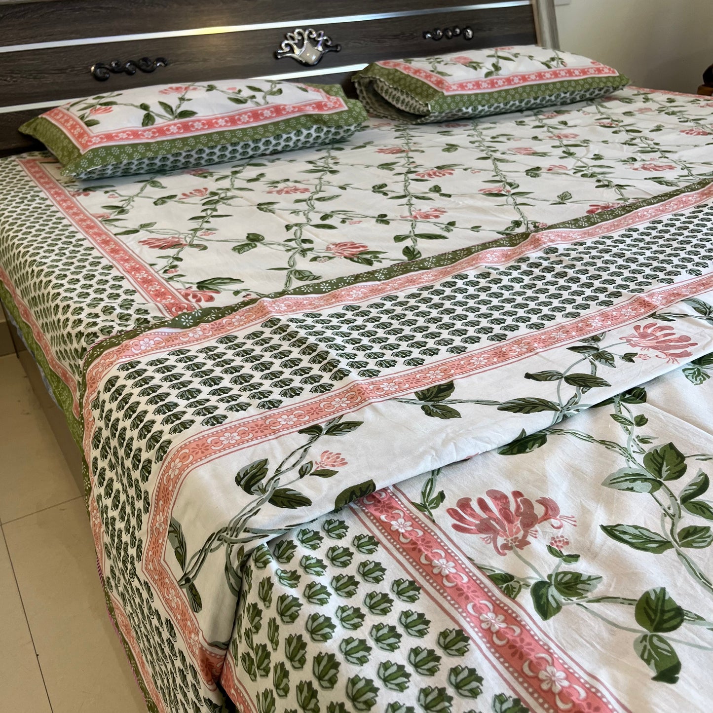 Pastel Pink Cotton Double Dohar