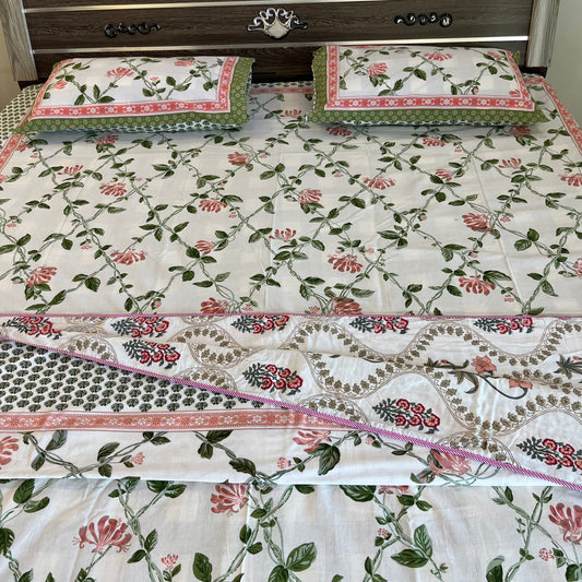 Pastel Pink Cotton Double Dohar