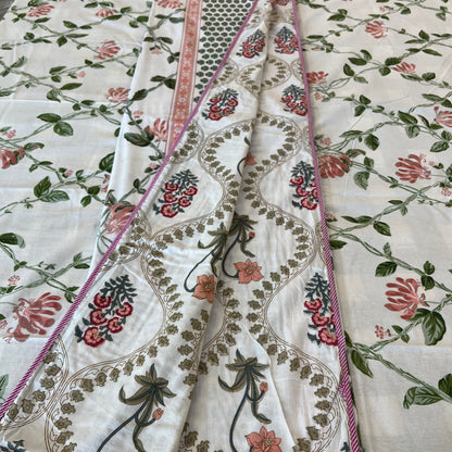 Pastel Pink Cotton Double Dohar