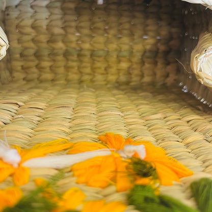 Yellow Floral Kauna Embroidery Handmade Handbag