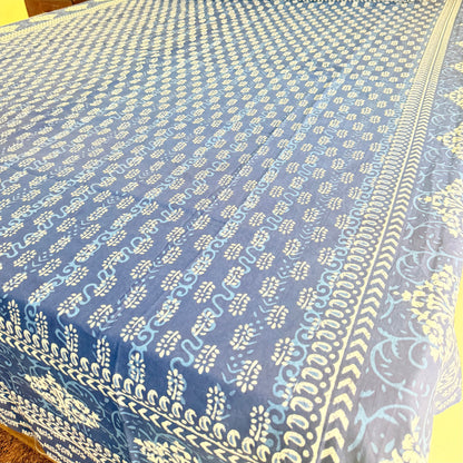 Summer Indigo Cotton Bedsheets