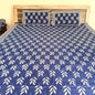 Leaflet Cotton Indigo Bedsheet