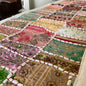 White Kambadiya Patchwork Rajasthani Table Runner