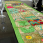 Parrot Green Kambadiya Patchwork Rajasthani Table Runner