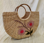 Kauna Embroidery Handbag Pink Flower