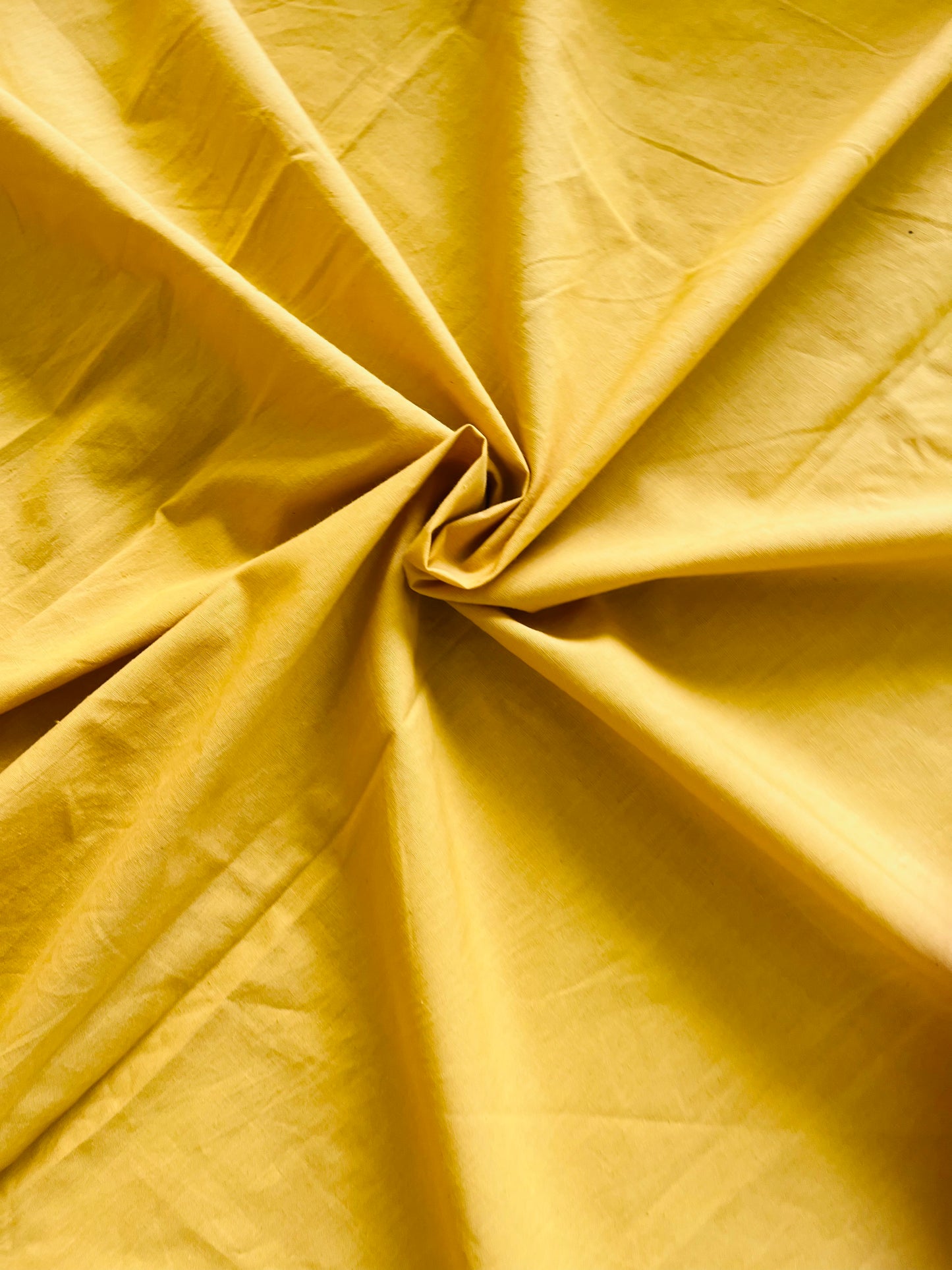 Cotton Solid Yellow Curtains (Set of 2)
